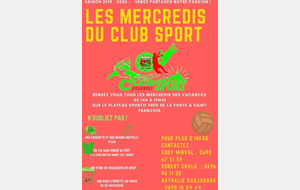 Les Mercredis du Club Sport Handball